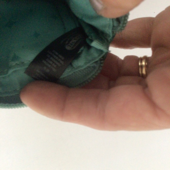 FOSSIL BLUE GREEN LEATHER ZIPPERED CARD CASE - Picture 7 of 13